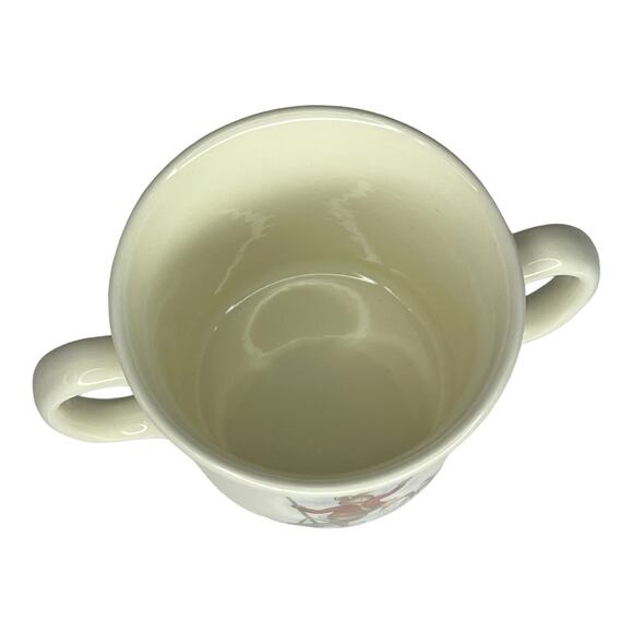 Royal Doulton BUNNYKINS MUG Double Handle Kids Cup Bunny Fishing Boat Crab NWOT - Picture 5 of 9